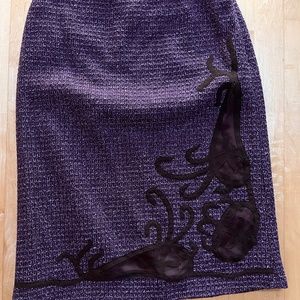 Purple Mini/Pencil Skirt